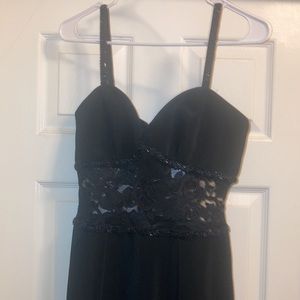 Susan Russell evening Gown black size 8 Polyester dry clean